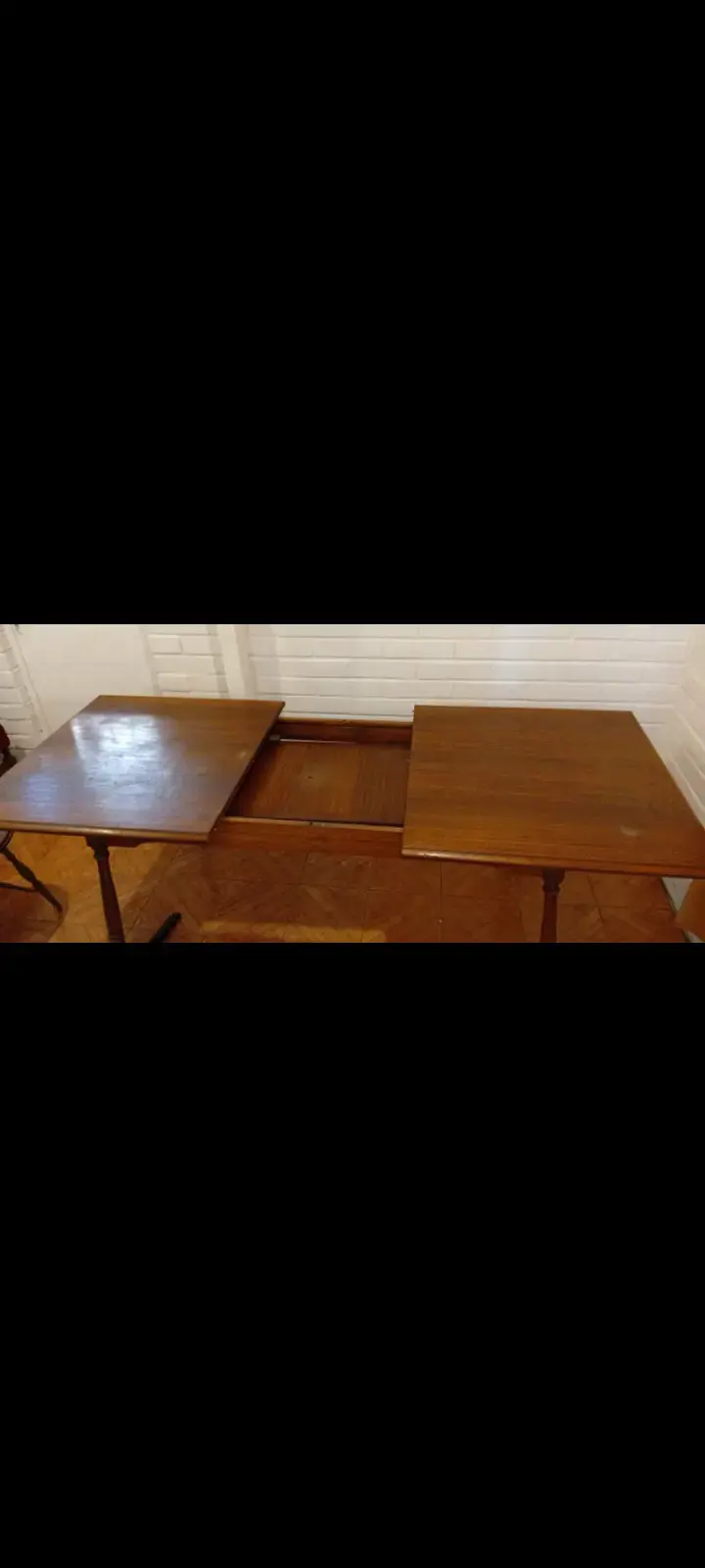 Mesa de comedor extensible de madera - 6
