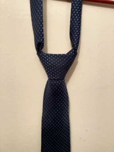 Corbata Azul con diseño de puntos Pietrovanni - miniatura 1