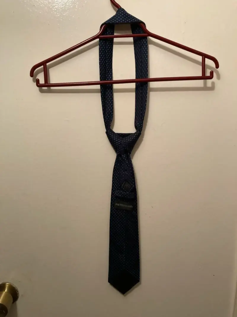 Corbata Azul con diseño de puntos Pietrovanni - 4
