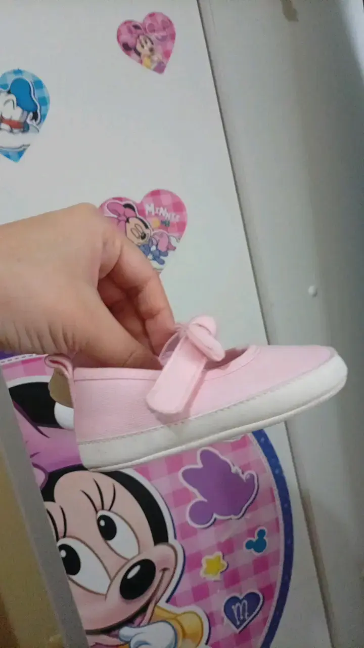 Zapatos de bebé rosados con lazo Opaline - 3