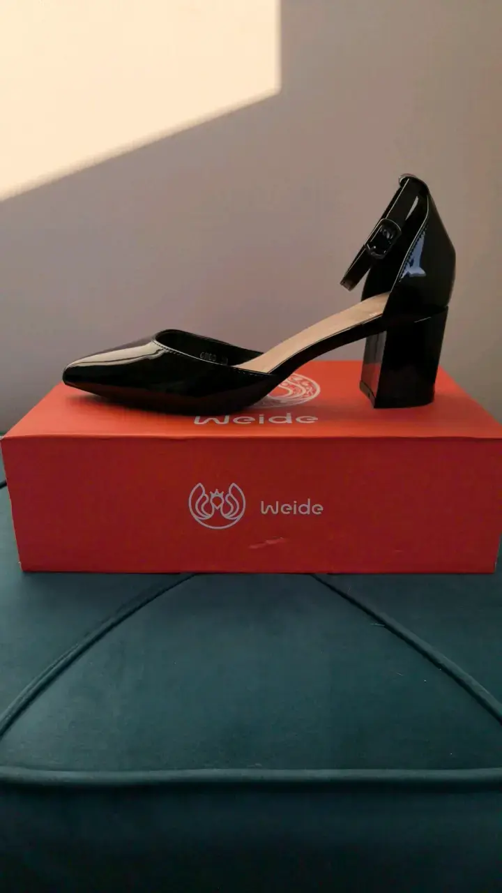 Zapatos de Tacón Negro Weide Elegantes