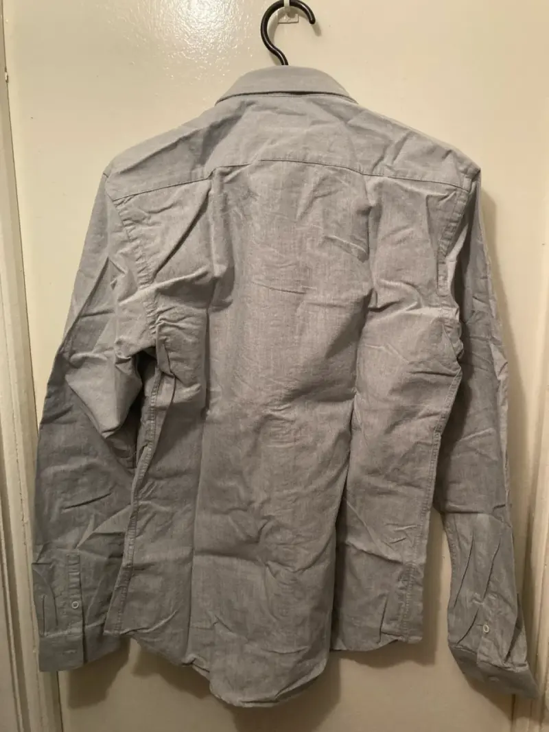 Camisa Zara Hombre Slim Fit Gris - 5