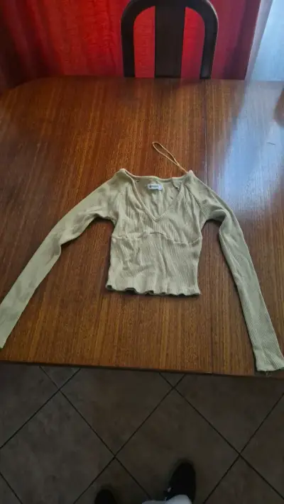 Polera manga larga beige Opposite - miniatura 1