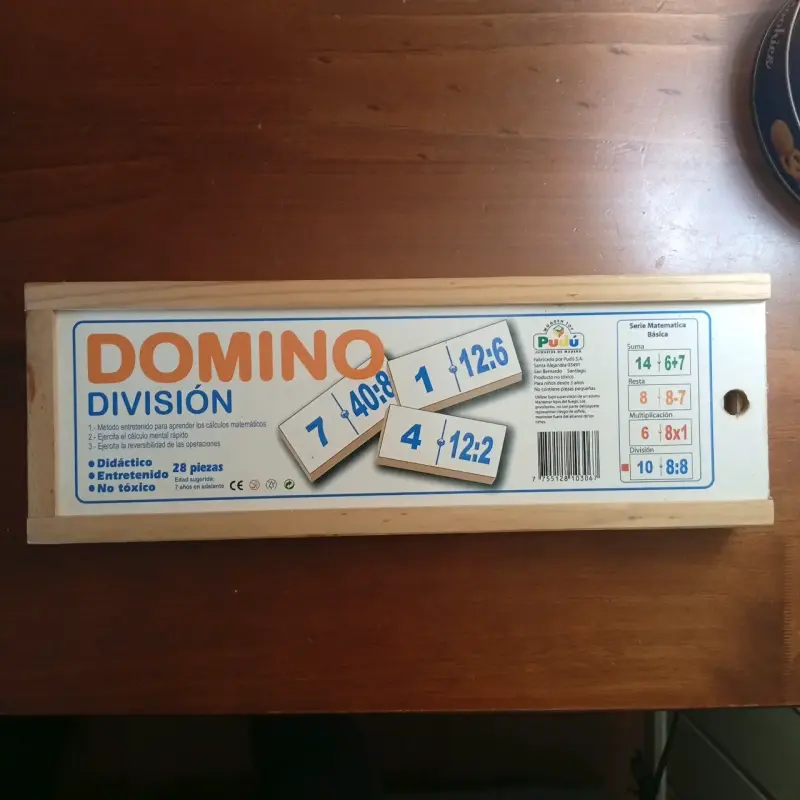 Dominó de División Didáctico 28 Piezas - 1