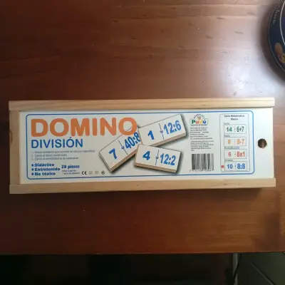Dominó de División Didáctico 28 Piezas - miniatura 1