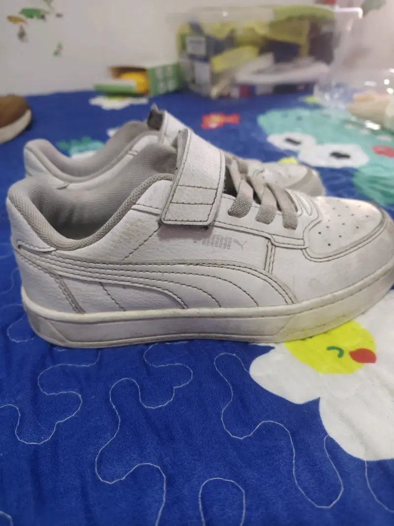 Zapatillas deportivas blancas para niños Puma - 2