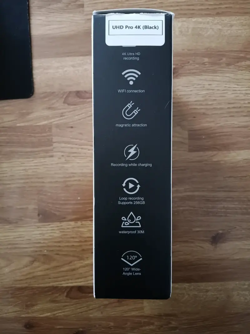 Cámara magnetica Deportiva 4K WiFi H.265 - 2