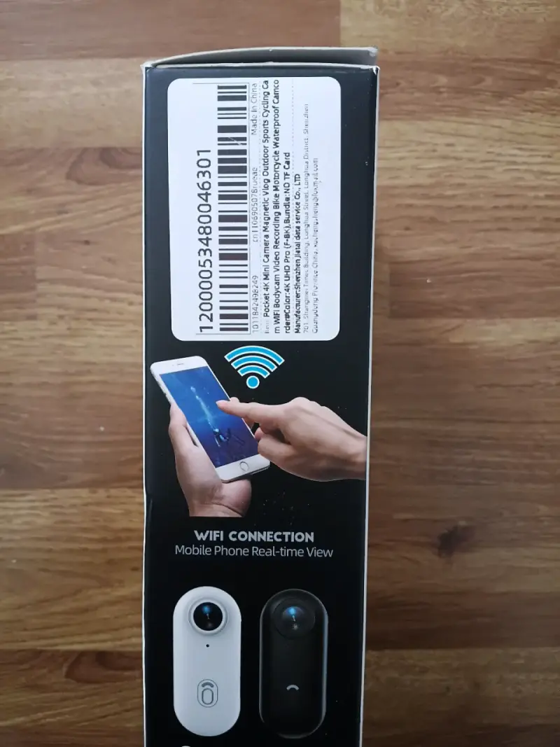 Cámara magnetica Deportiva 4K WiFi H.265 - 3