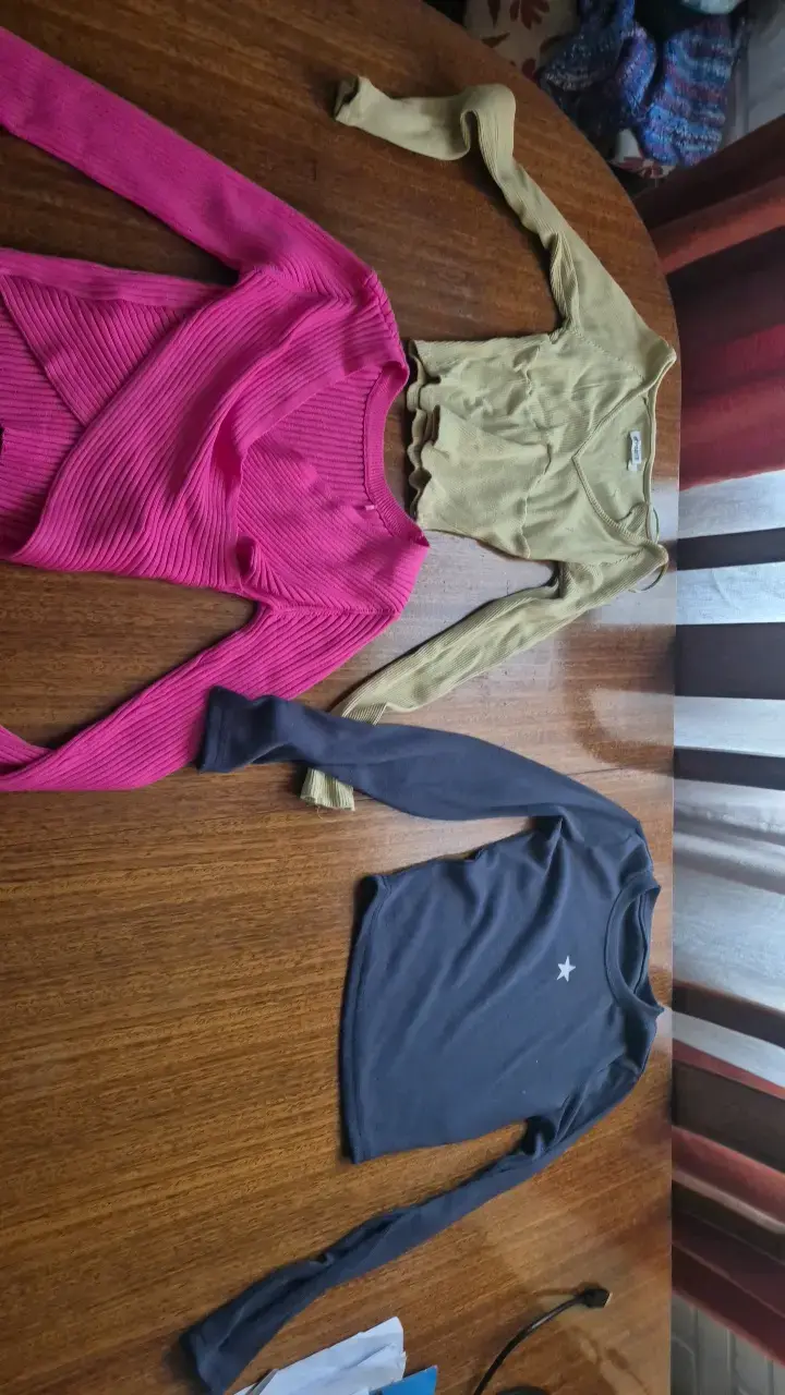 Lote de tres poleras manga larga para mujer - 1