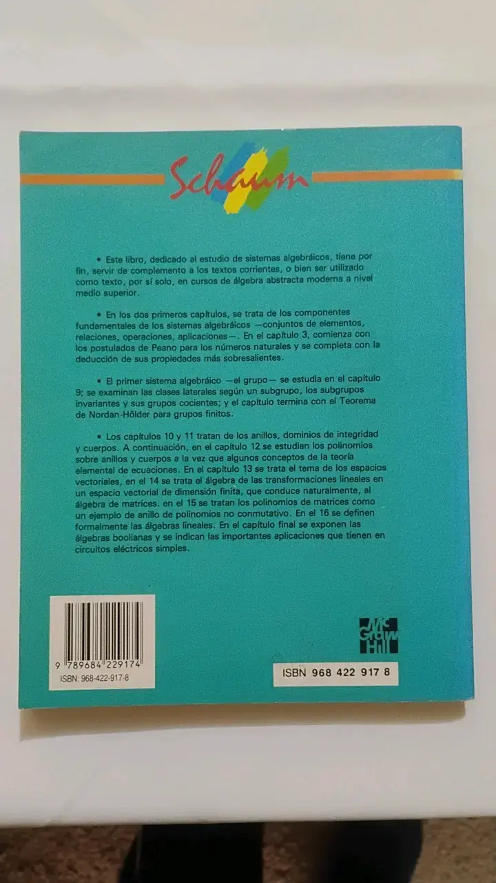 Libro Álgebra Moderna de Frank Ayres Jr. - 5