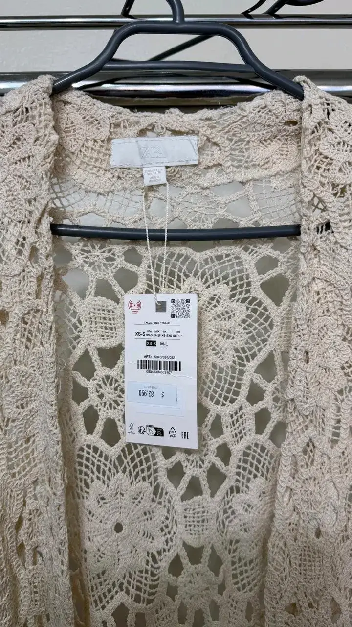 Tapado Largo de hilo ZARA - NUEVO con etiqueta - 2