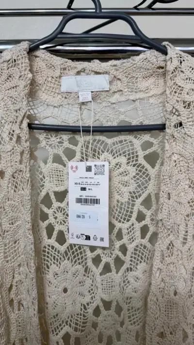 Tapado Largo de hilo ZARA - NUEVO con etiqueta - miniatura 2