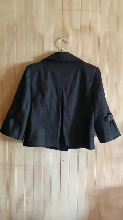 blazer crop negro - miniatura 2