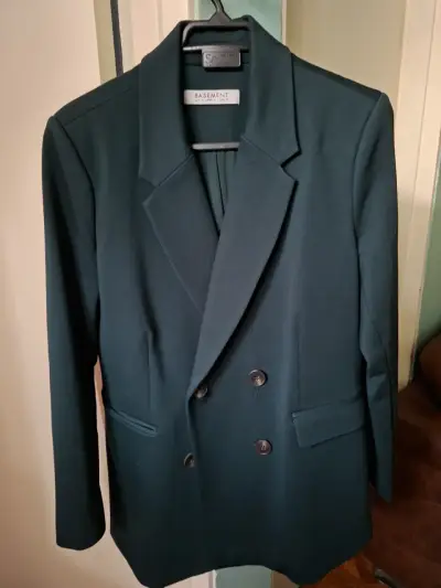 Blazer verde oscuro Basement para mujer - miniatura 1