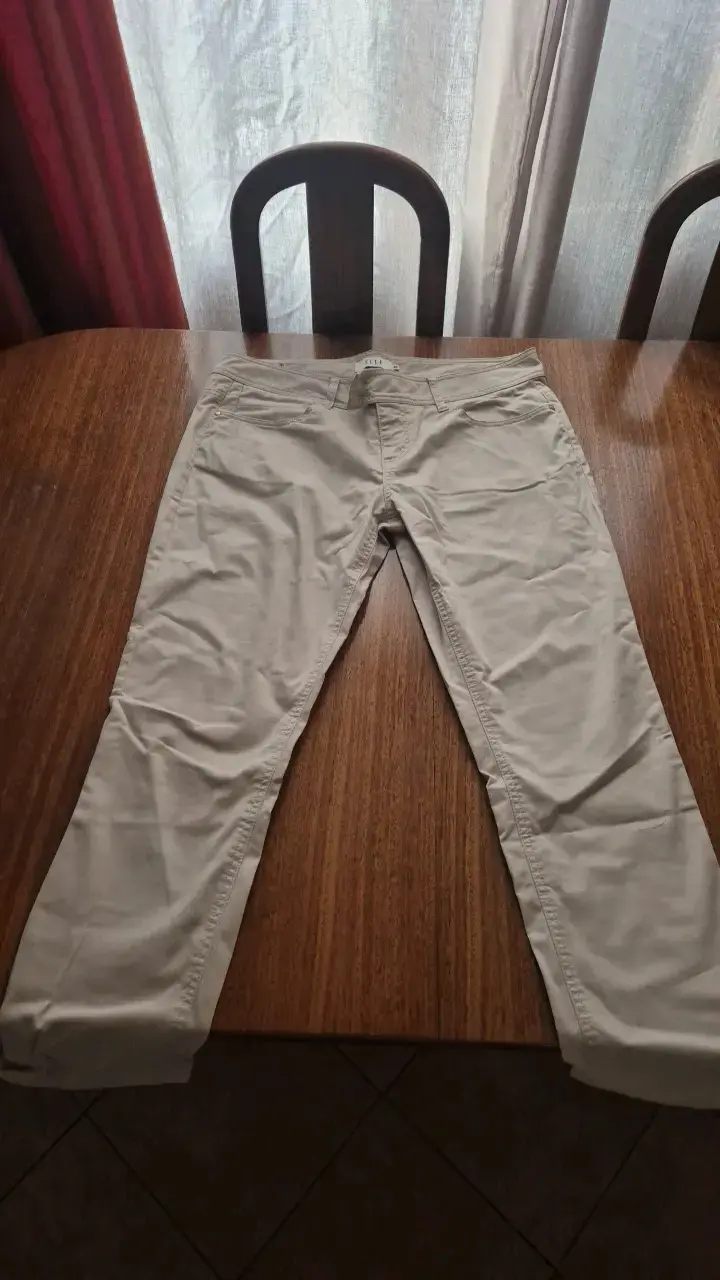 Pantalones beige de mujer marca Elle - 1