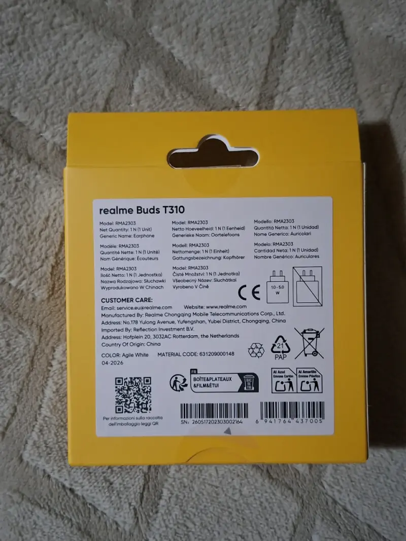Realme Buds T310 SELLADOS - 2