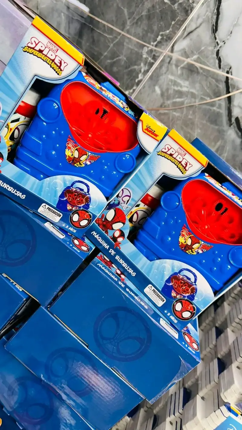 Máquina de Burbujas Spidey para Niños