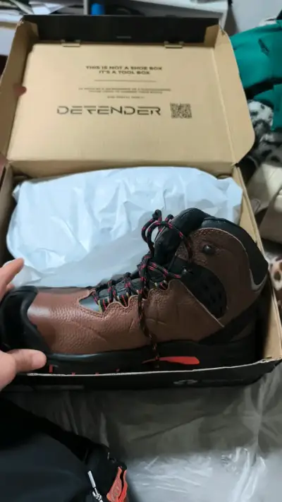 Botas de trabajo marrones Defender - miniatura 1