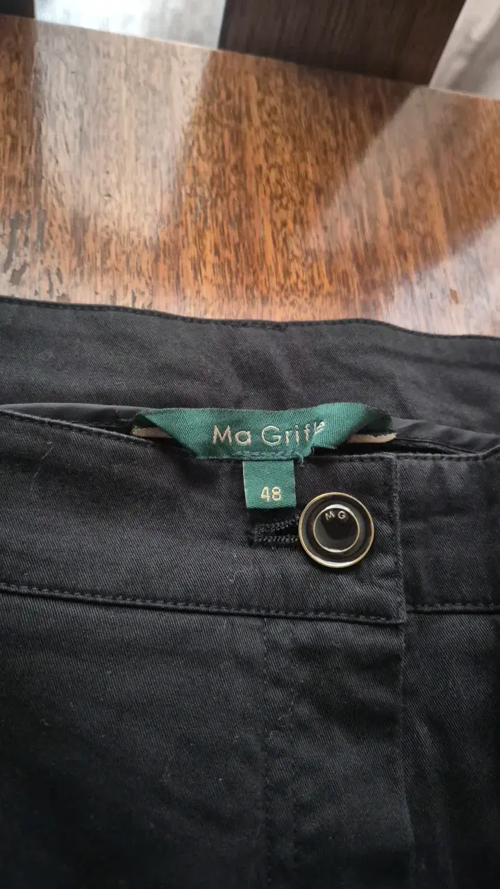 Pantalones negros Ma Griff talla 48 - 2