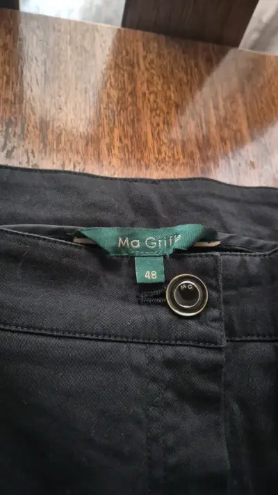 Pantalones negros Ma Griff talla 48 - miniatura 2