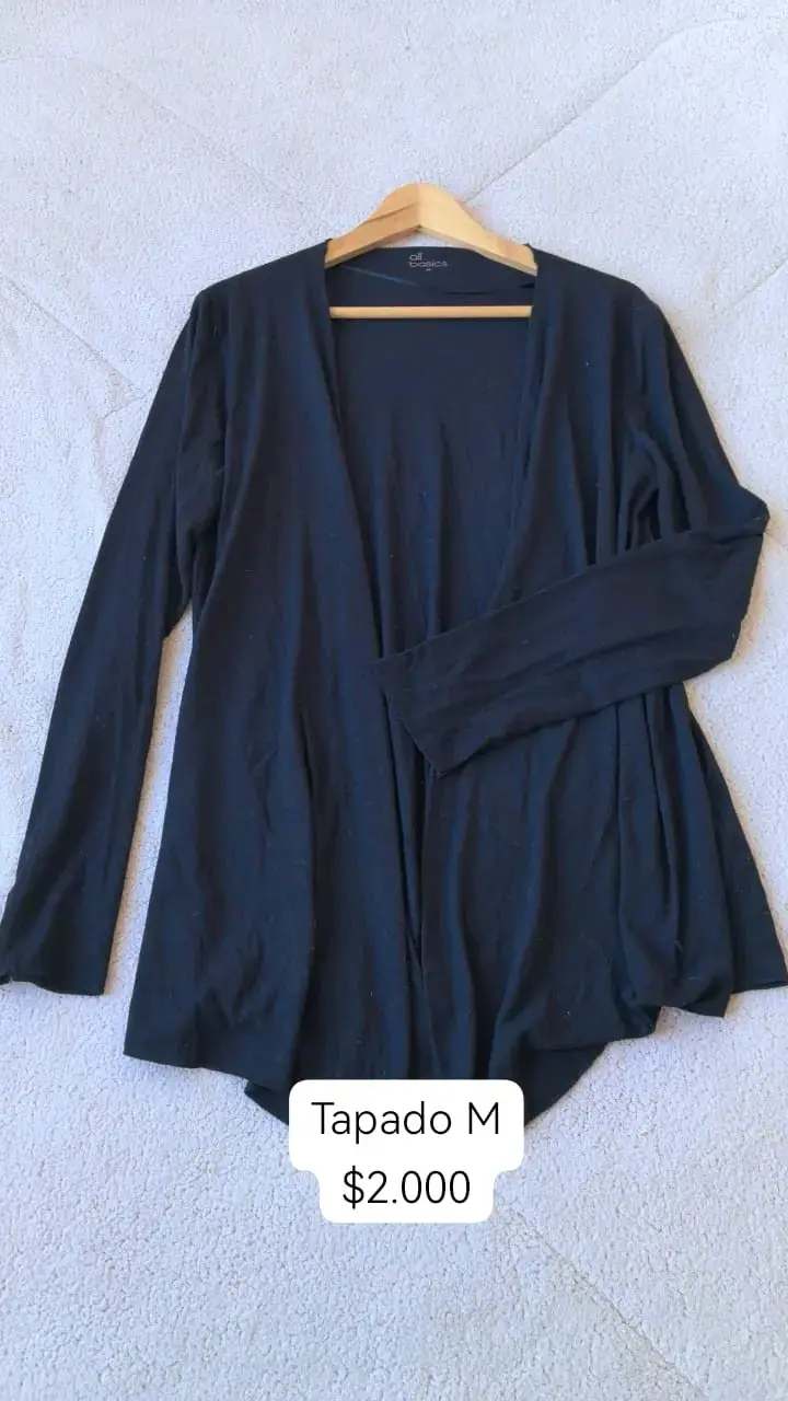 Tapado negro talla M de All Basics