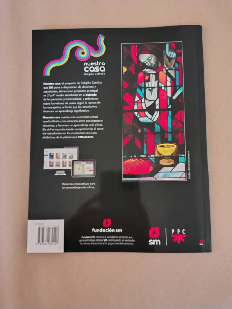 Libro de religión católica Nuestra Casa 3 y 4 Medio - 2