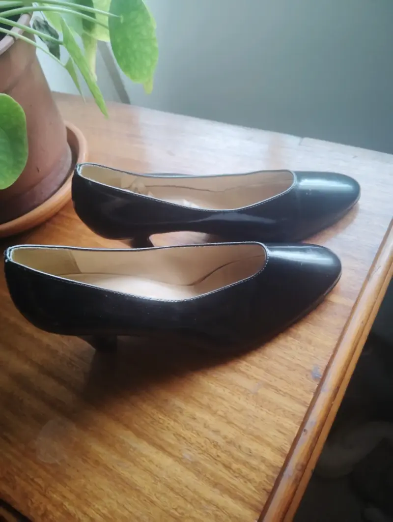 Zapatos de Tacón Negro Clásicos para Mujer - 2