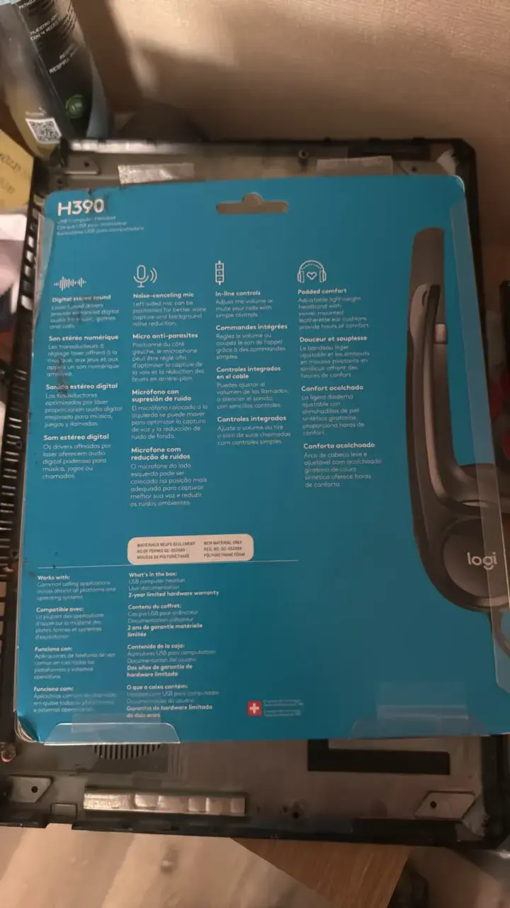 Auriculares USB Logitech H390 con micrófono - 2