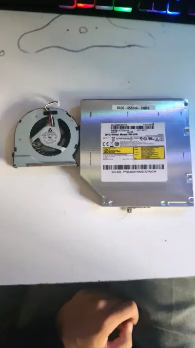 Lector de DVD Samsung SN-208, ventilador de laptop - miniatura 1
