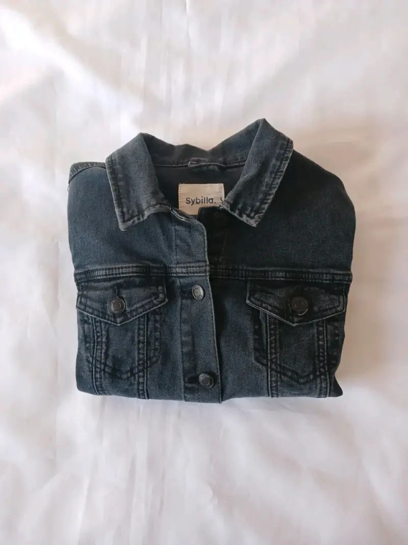 Chaqueta de mezclilla negra Sybilla mujer - 2