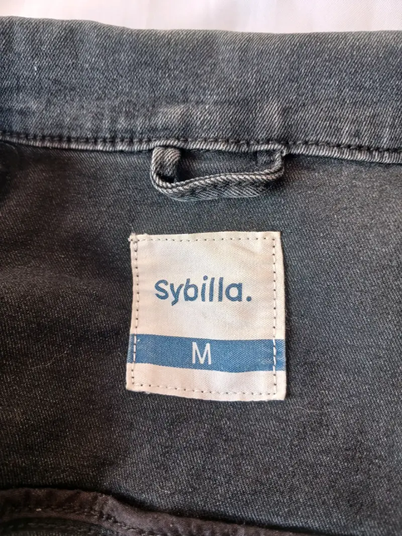 Chaqueta de mezclilla negra Sybilla mujer - 3