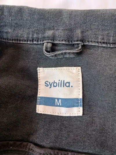 Chaqueta de mezclilla negra Sybilla mujer - miniatura 3