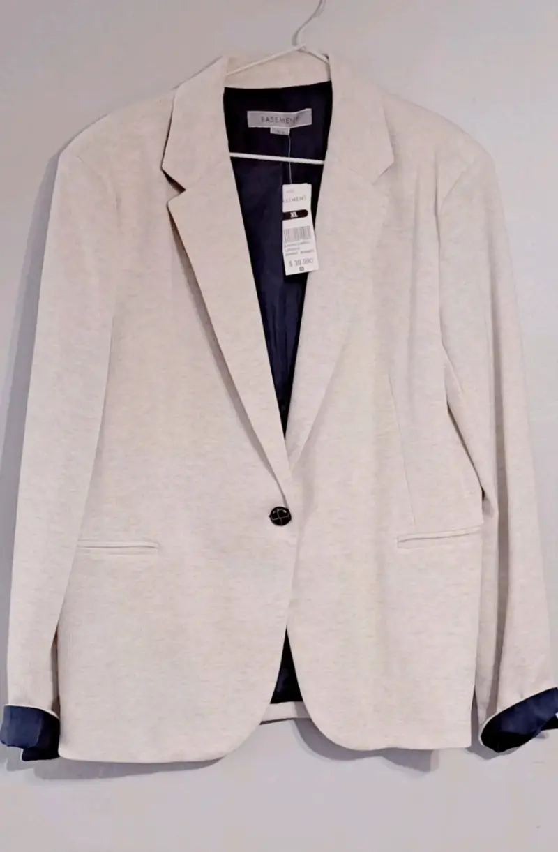 Blazer beige para mujer Basement XL - 1