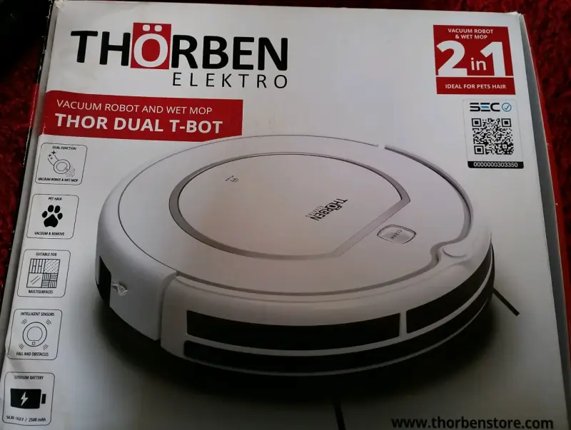 Robot aspiradora y fregadora Thorben Thor Dual T-Bot
