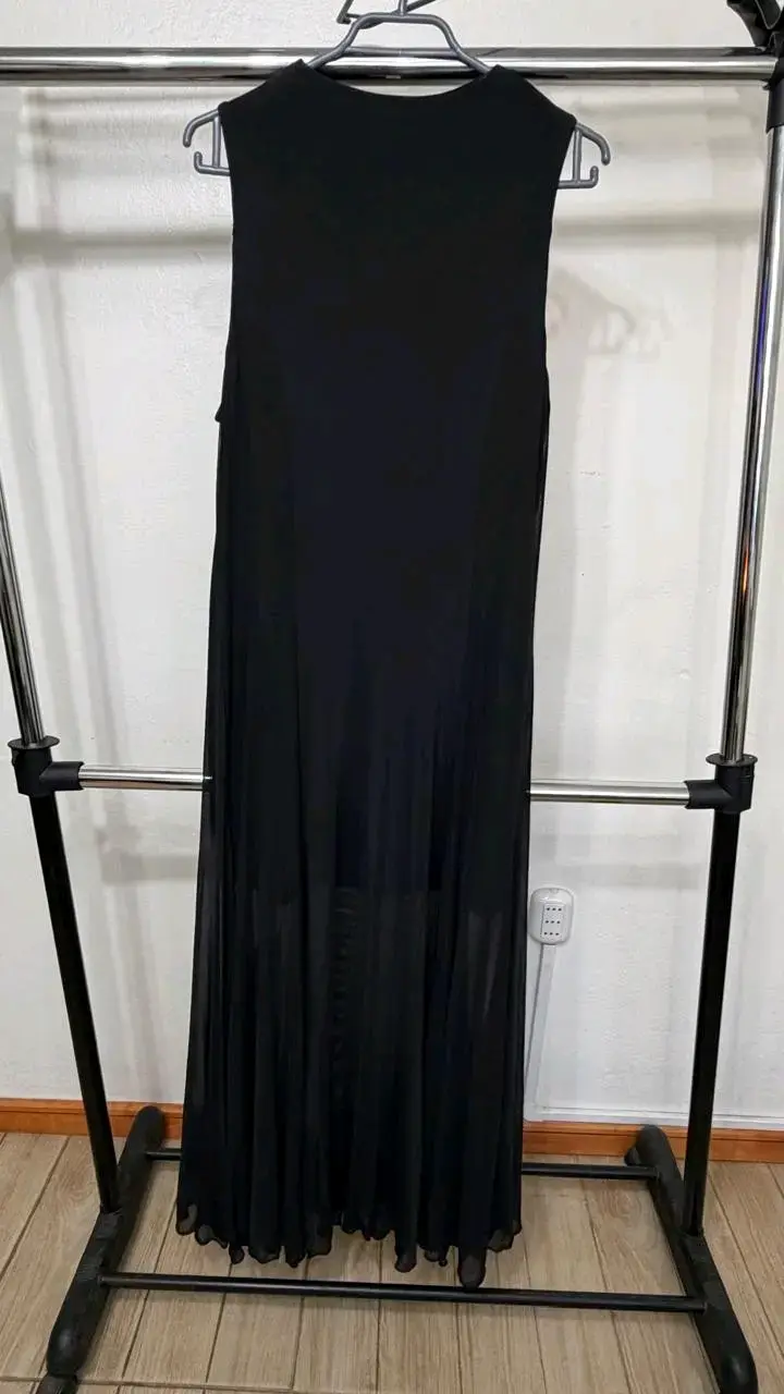 Vestido Largo H&M Talla L — Negro Elegante — NUEVO - 1