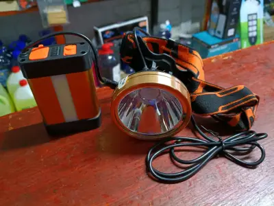 Linterna frontal LED recargable 100w - miniatura 2