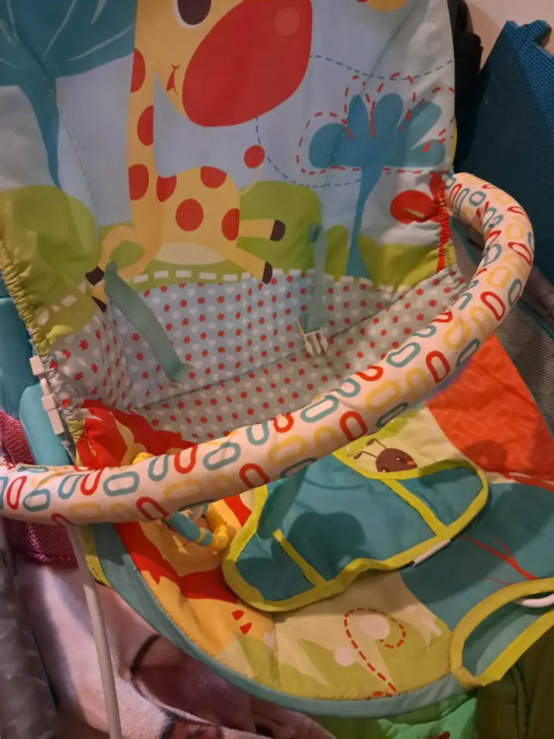Silla mecedora para bebé con diseño de jirafa - 1