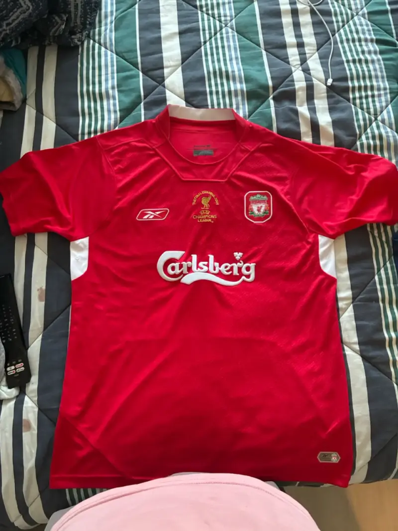 Camiseta Liverpool 2005 Gerrard Roja Reebok. - 1