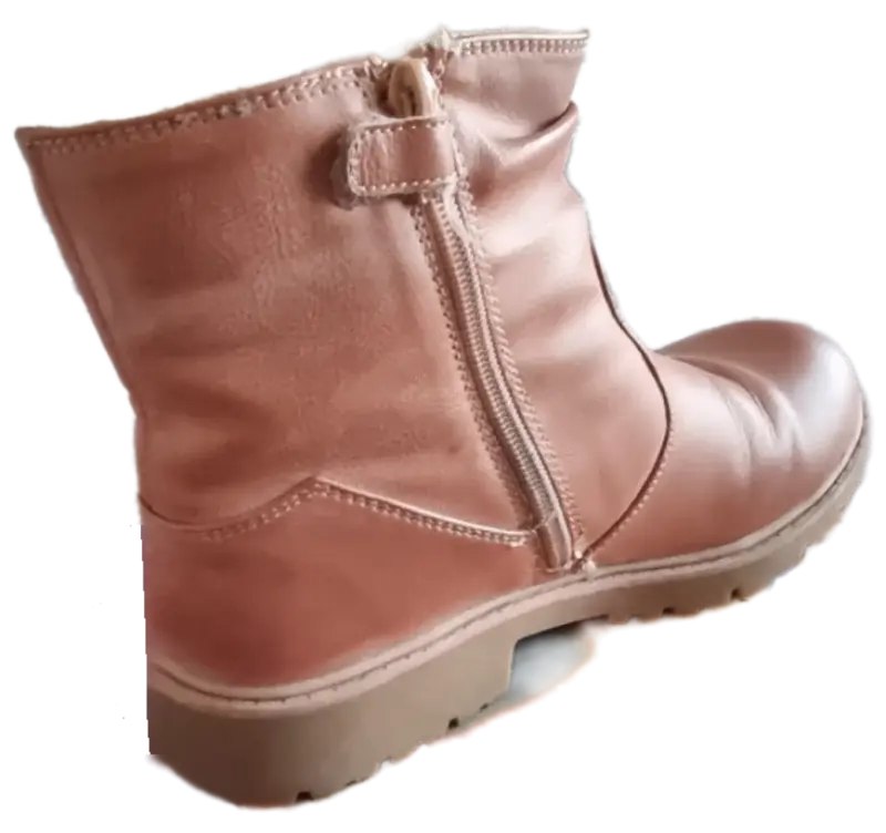 Botas de cuero para niña Colloky color café - 3