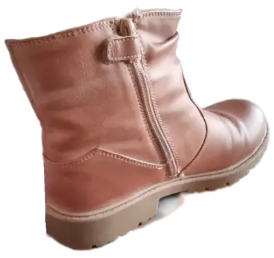 Botas de cuero para niña Colloky color café - miniatura 3