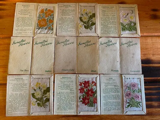 Colección tarjetas bordadas Kenitas Flowers 1933 - 2
