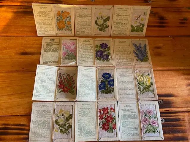 Colección tarjetas bordadas Kenitas Flowers 1933 - 3
