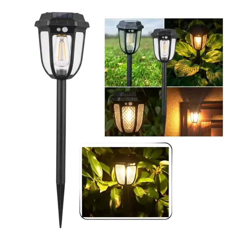 Lámpara Solar LED con Sensor de Movimiento - 1
