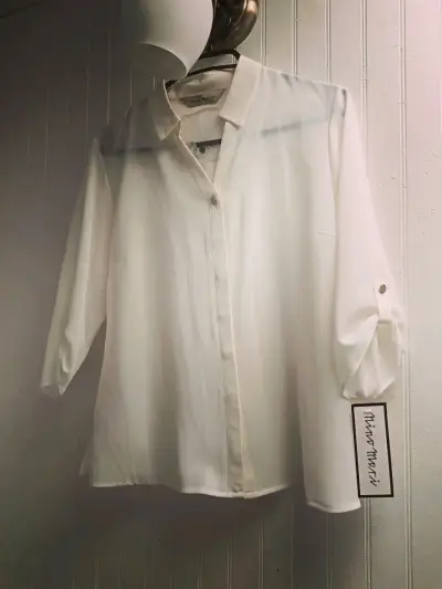 Blusa Blanca Elegante Nino Mori - miniatura 3
