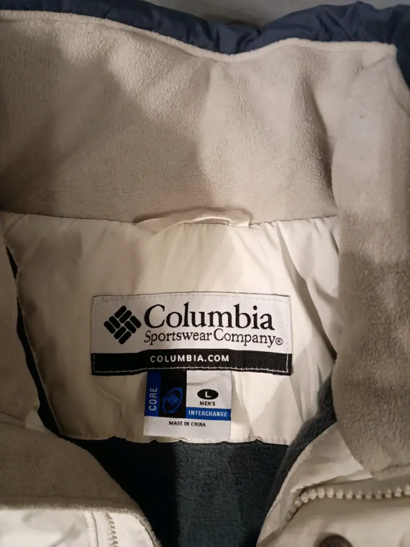 Chaqueta Columbia Sportswear blanca y azul para hombre - 3