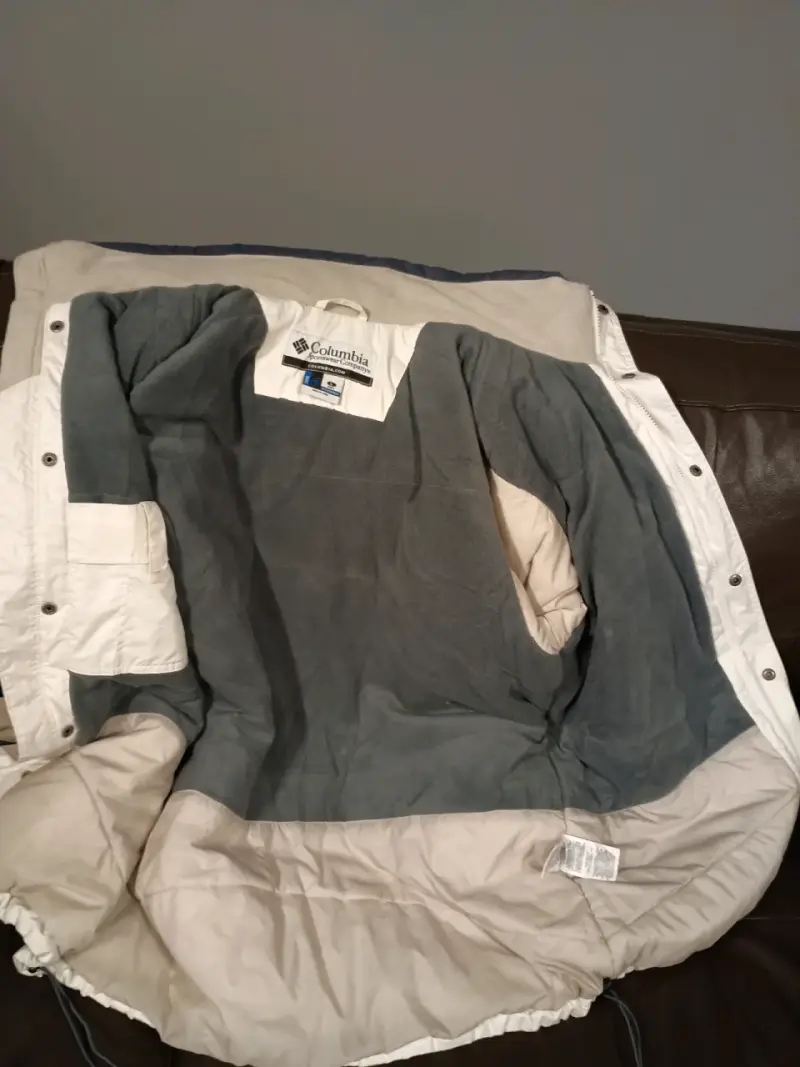 Chaqueta Columbia Sportswear blanca y azul para hombre - 5
