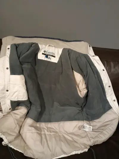 Chaqueta Columbia Sportswear blanca y azul para hombre - miniatura 5