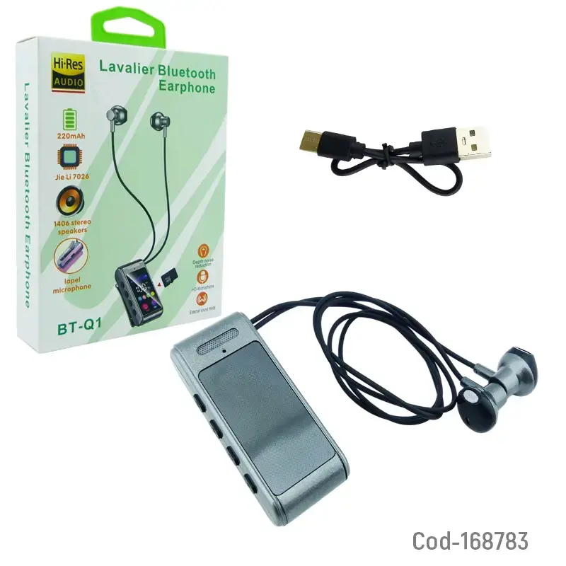 Auriculares Bluetooth Lavalier BT-Q1 con Micrófono - 3