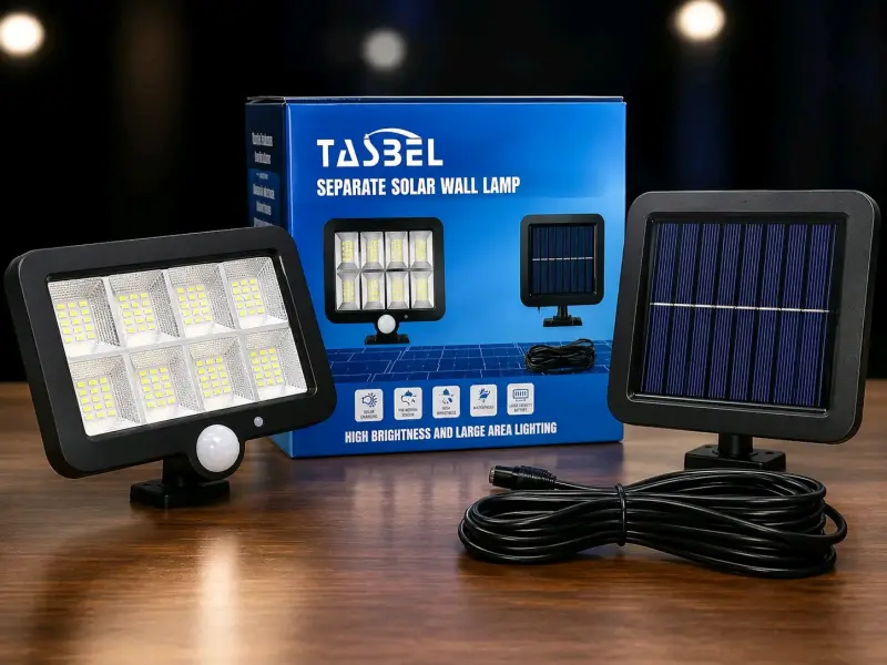 Foco solar de pared Tasbel con sensor de movimie - 1