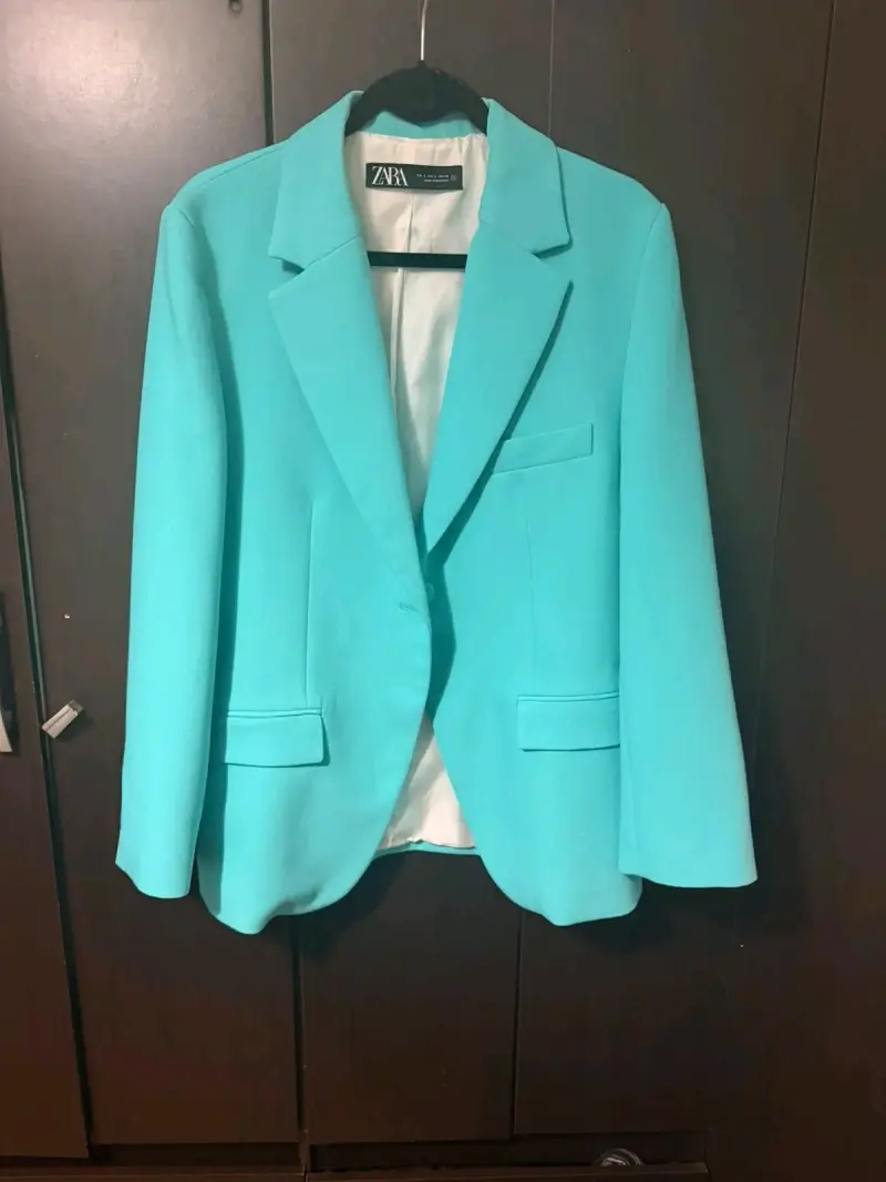 Conjunto de traje turquesa Zara talla L - 2